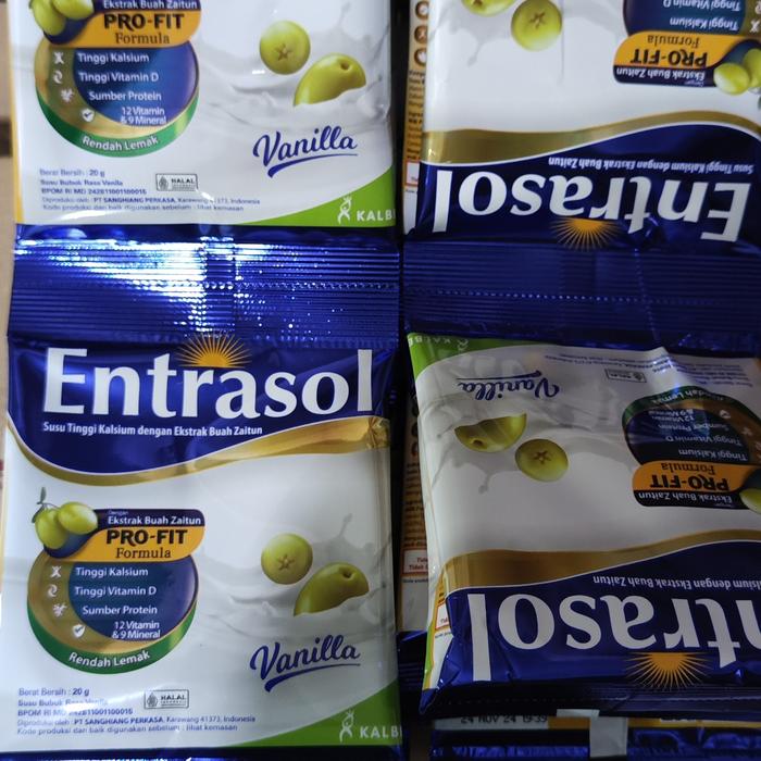 Gambar susu entrasol sachet renceng coklat dari DIANARIFAH undefined Tokopedia