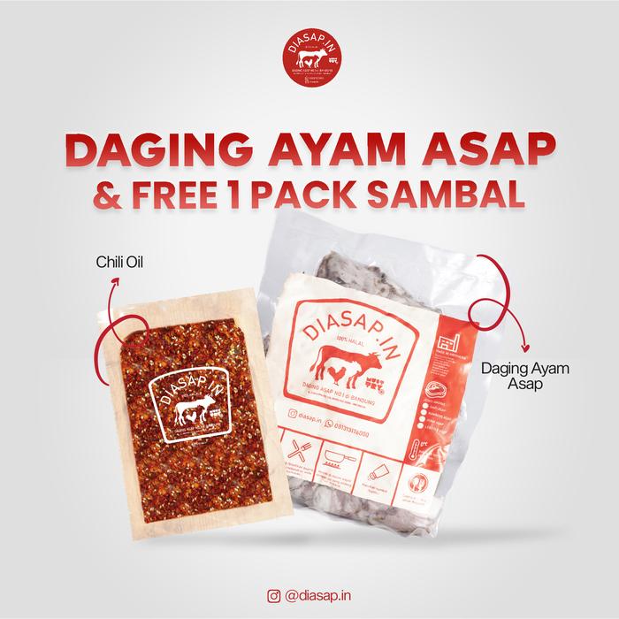 Gambar SEI AYAM Bundle 500gr DIASAPIN Daging Asap Ayam + 1 Sambal - Chili Oil dari DIASAPIN undefined Tokopedia