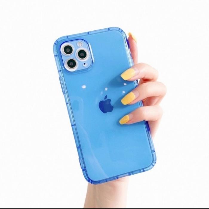 Jual CASE IPHONE X XS MAX SOFTCASE NEON FULL COLOUR Merah Muda