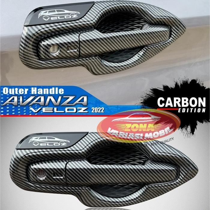 Gambar Cover Door Handle Outer Pintu All New AVANZA VELOZ XENIA 2022 CARBON - XENIA, COVER HANDLE dari zona variasi mobil undefined Tokopedia