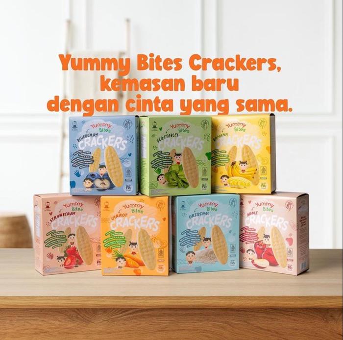 Gambar YUMMY BITES RICE CRACKERS 50GR - SNACK CEMILAN BAYI / ANAK | PART 1 - Original dari Charteo Store undefined Tokopedia
