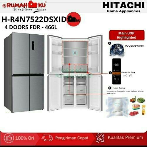 HITACHI R-S40R(XN)型 冷蔵庫 401L 2022年製