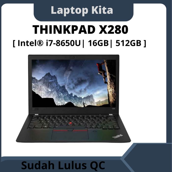 Lenovo ThinkPad X280 Core i7 8650U 1.9GHz/16GB/512GB(SSD)（Jual 