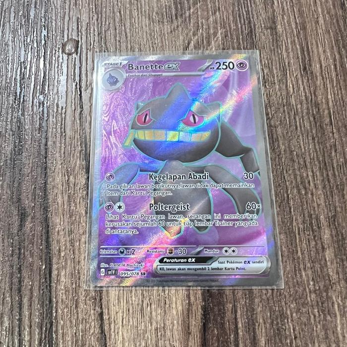 Gambar Banette ex sv1V 095/078 SR pokemon tcg Indonesia dari oscarshop88 undefined Tokopedia