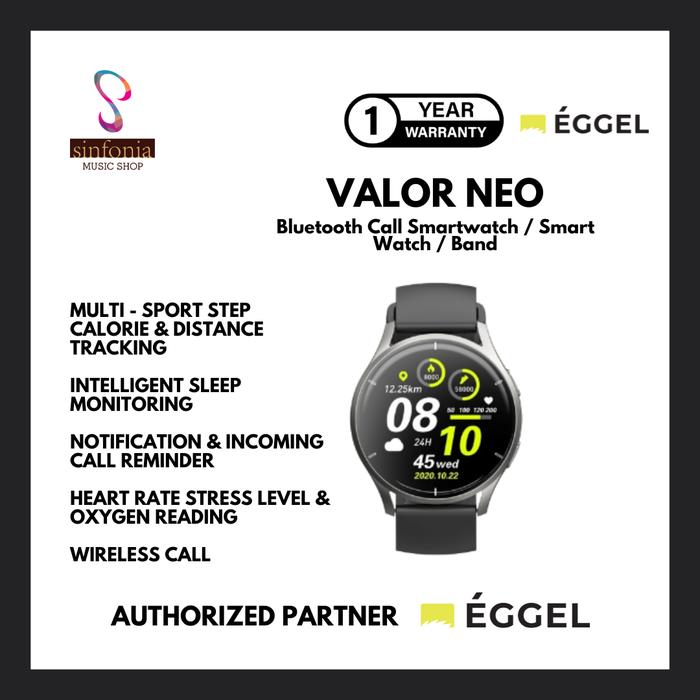 Gambar Eggel Valor Neo Bluetooth Call Smartwatch / Smart Watch / Band dari SinfoniaMusicShop undefined Tokopedia