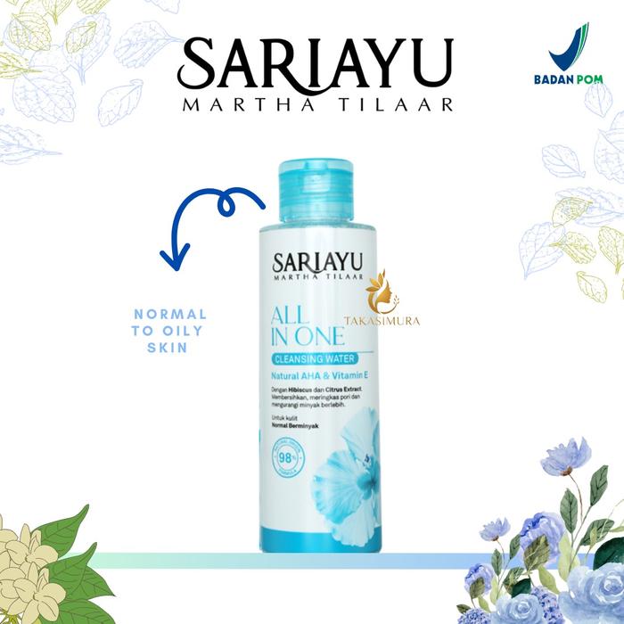 Gambar Sariayu All In One Cleansing Water 150ML - Biru dari Takasimurakosmetik undefined Tokopedia