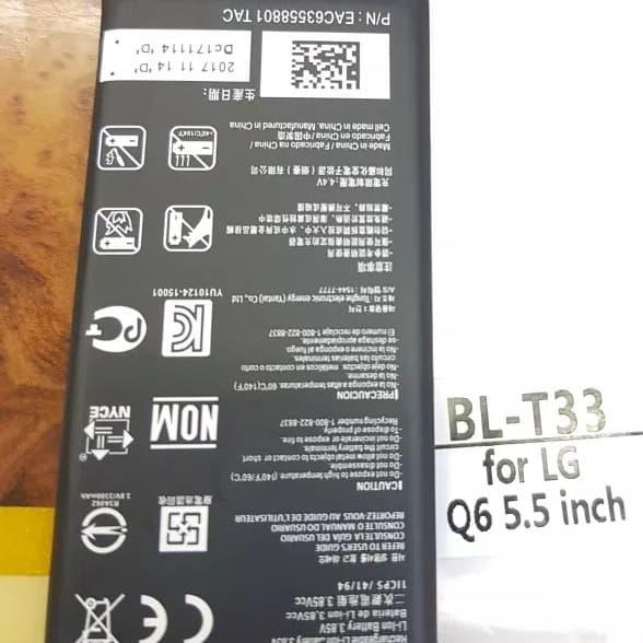 Gambar Baterai Battery LG Q6 Plus Q6+ BLT33 BLT33Original 100% dari BWIN ACC undefined Tokopedia