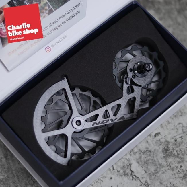 Gambar ST PULLEY NOVA RIDE 2ndGEN OSPW SHIMANO 105 R7000 CERAMIC BEARING - Black dari Farida Speed ID undefined Tokopedia