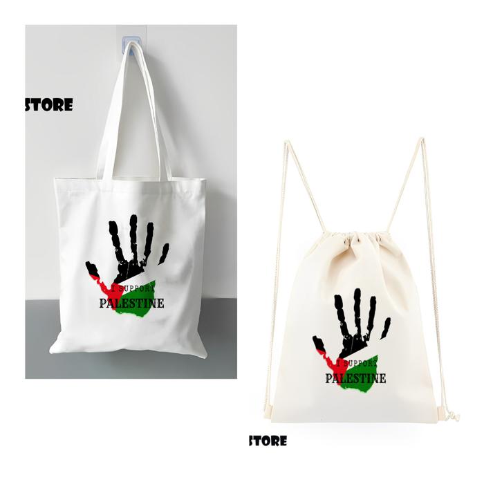 Gambar ToteBag TasSerut Kanvas Palestina / Tas Palestine - Pic (1), Totebagpolos dari PIGOO STORE undefined Tokopedia