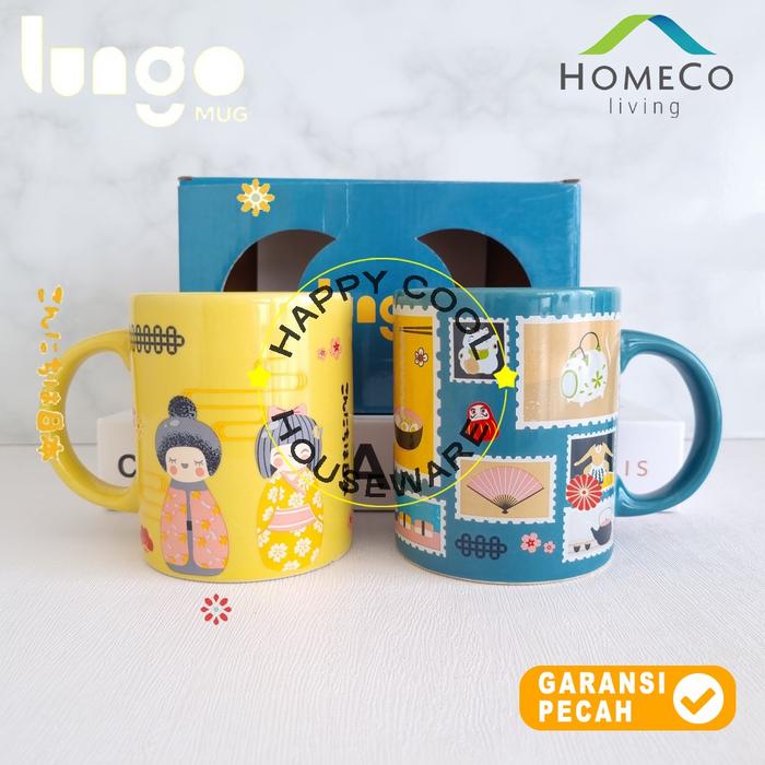 Gambar HOMECO 2pcs Mug Set Ceramic JAPAN Series Mug 2pcs Lungo Japanese Set - JAPAN SERIES dari HappyCool Houseware undefined Tokopedia