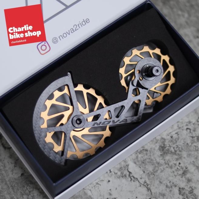 Gambar EL PULLEY NOVA RIDE 2ND GEN OSPW SHIMANO R8000-R9150 CERAMIC 14-17T - Gold dari Adiwidya Catur Official undefined 4 Tokopedia