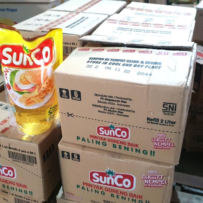 Gambar CTN 6*2LT - MINYAK GORENG SUNCO 2LITER ISI 6 PCS / 2 LTR GOJEK ONLY dari TokoONLINE2024 undefined Tokopedia