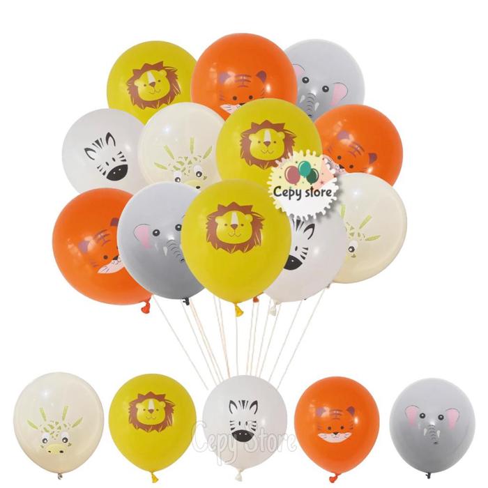 Gambar Balon Latex Gambar Animal / Balon Karakter Binatang 12inch ( 100pcs ) - Mix ( campur ) dari Cepy store undefined Tokopedia