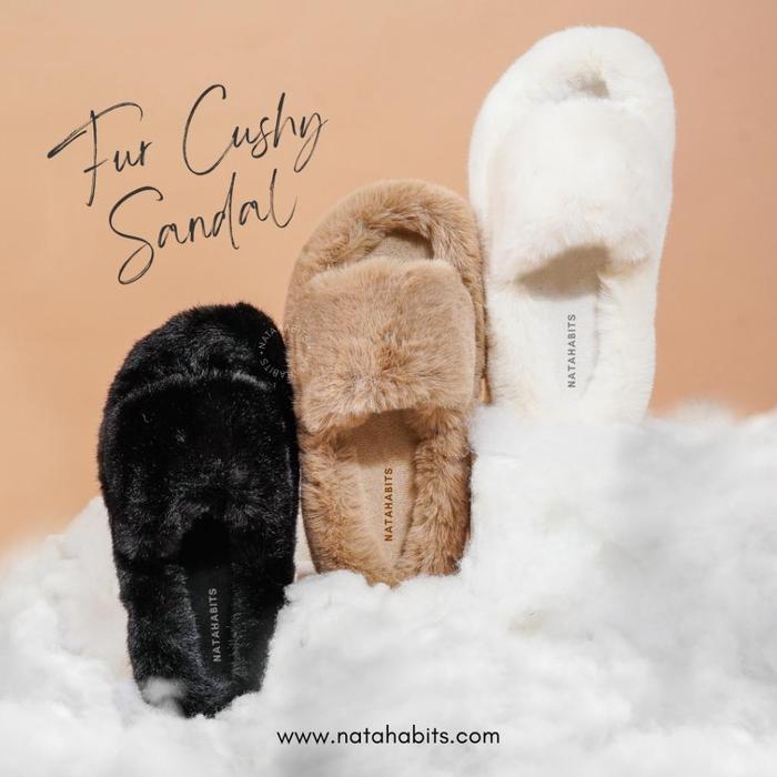 Jual Fur Cushy Sandal Sandal Bulu Premium Home Slipper
