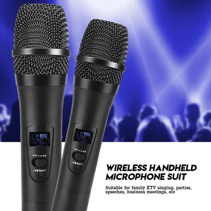 Gambar FT002 Wireless Handheld Microphone Set Universal Microphones Built in dari Electronic Colour undefined Tokopedia