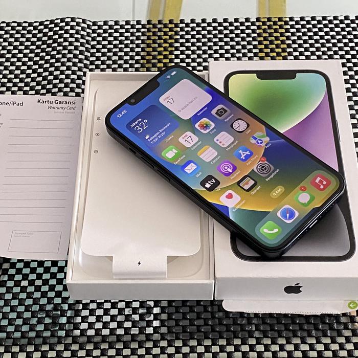 Gambar Iphone 14 Black 128 GB Second dari Warming Cell undefined Tokopedia