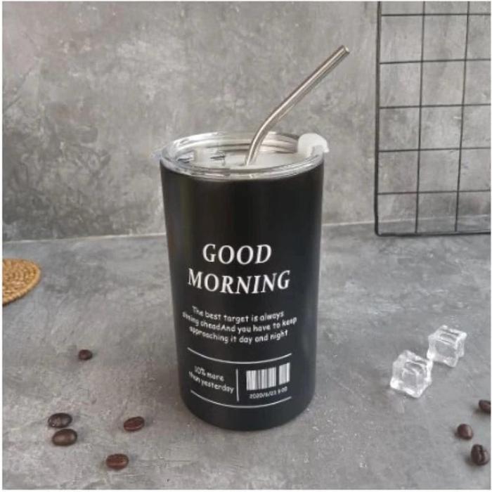 Gambar Termos tumbler insulated stainless steel HOT dan COLD - HITAM 600 ML dari BIG STORE GROSIR & ECERAN undefined Tokopedia