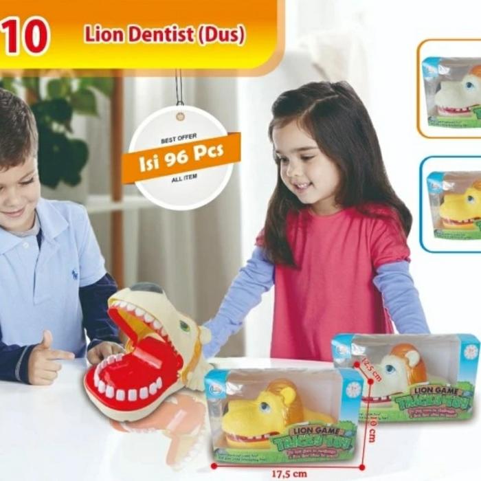 Gambar Mainan Prank Tricky Toy Lion Game Singa Gigit Jari Lion Finger Dentist dari gateway 99 undefined Tokopedia