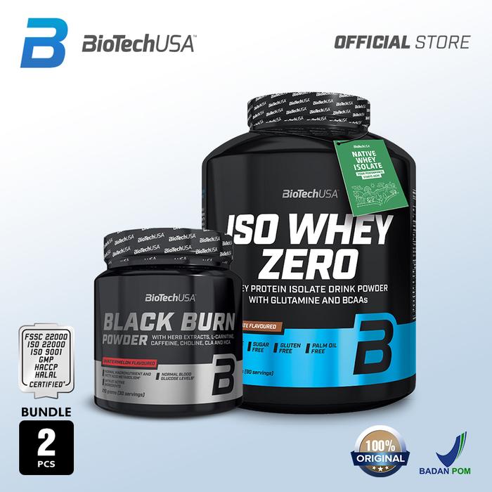 Gambar Bundle - ISOWHEY ZERO LACTOSE 2270Gr + BLACK BURN 210Gr - Coklat dari BioTechUSA Store undefined Tokopedia