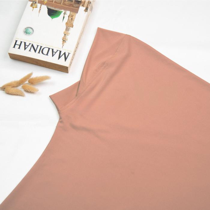 Gambar Hijab instan syari bergo malaysia dagu size XL jersey premium - Mocca dari Naaurahijab undefined Tokopedia