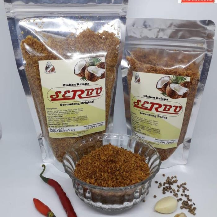 Gambar Serundeng Kelapa tanpa penyedap dan pengawet. netto 250g - Pedas dari catering budhe undefined Tokopedia