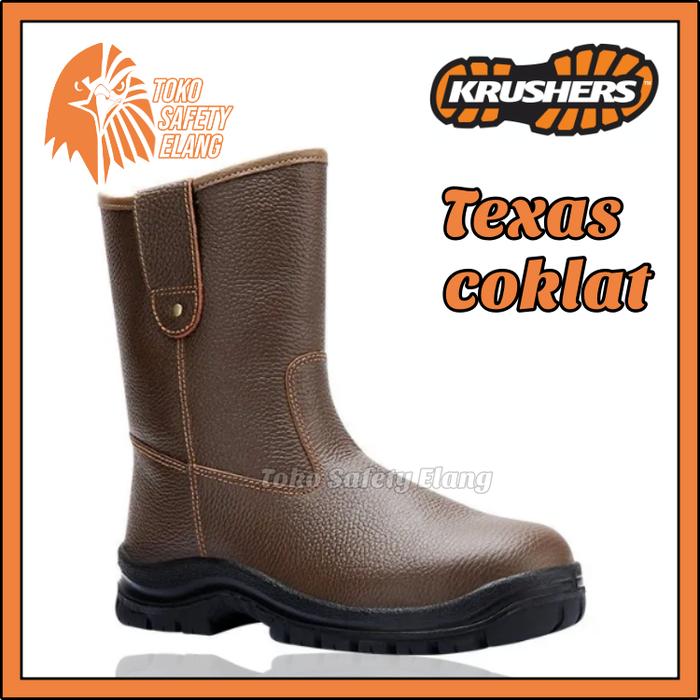 Gambar Sepatu proyek safety Krushers original - Texas coklat, 41 dari Toko safety Elang undefined Tokopedia