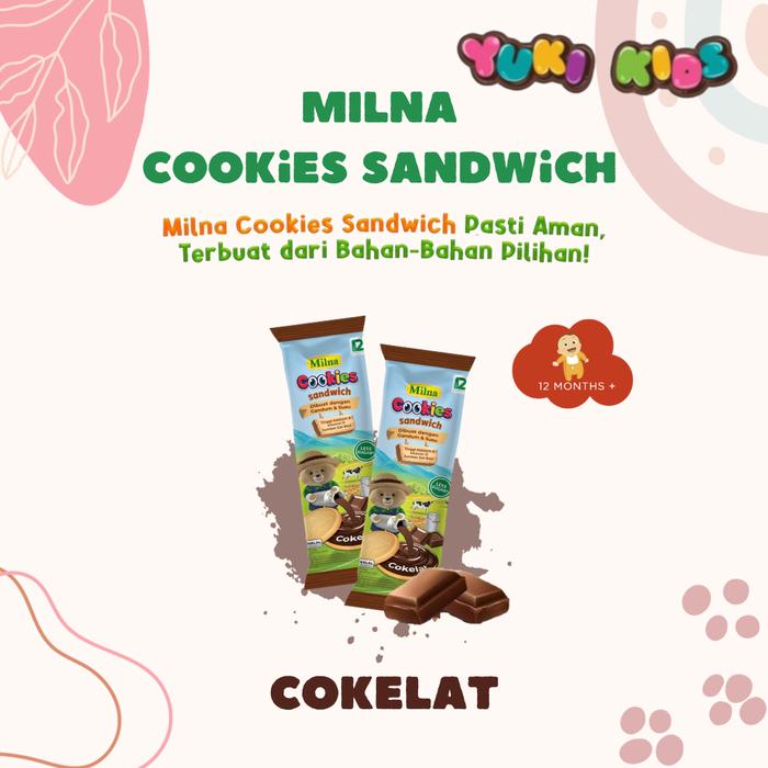 Gambar Milna Cookies Sandwich 24gr - Coklat dari YUKI KIDS 16 undefined Tokopedia