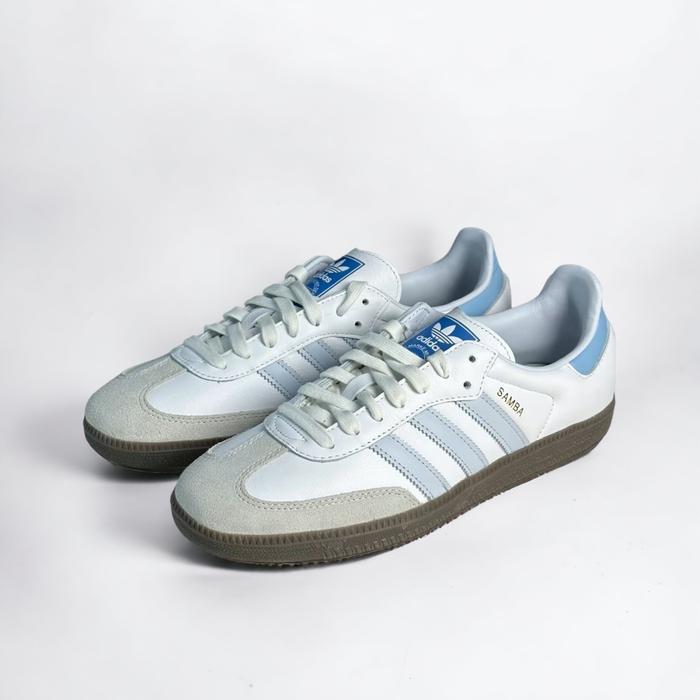 adidas gazelle silver green womens Adidas Samba OG Core White Halo Blue main image 0