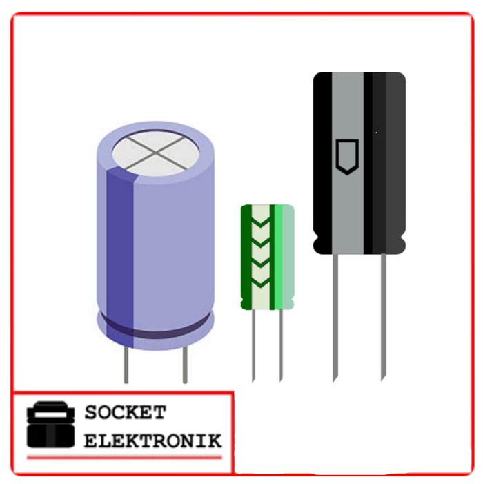Gambar Electrolytic Capacitor Elco Kapasitor Elko 1000uF 16V 1000 uF 16V dari socket elektronik undefined Tokopedia
