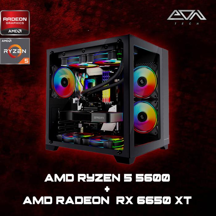 Hoengager Poseidon ゲーミングPC, AMD ライゼン 5 5600X 3.7GHz- RX 