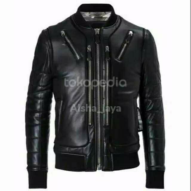 Gambar jaket kulit pria masa kini - XL dari Alsha_jaya undefined Tokopedia