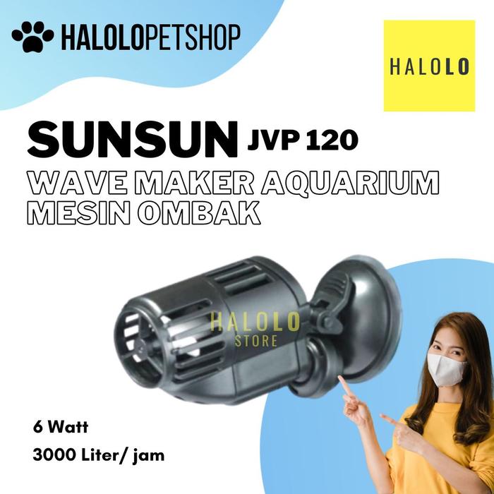 SunSun JVP-202AB Pompe de brassage double Wavemaker, 12000 l/h 24 W, fixation par aimant, pour
