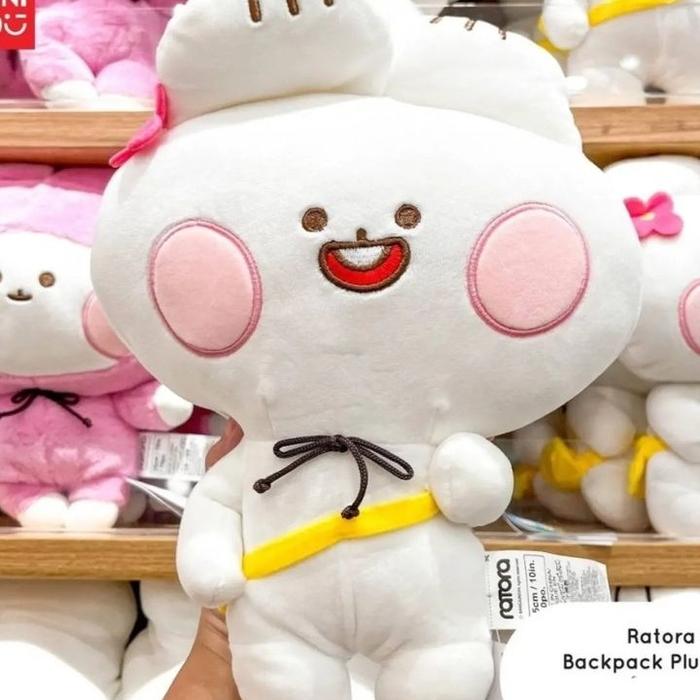 Gambar Boneka Ratora Lucu - MINISO Ratora Series 10in. Cute Plush Toys - White Cute dari jastipsripilan undefined Tokopedia