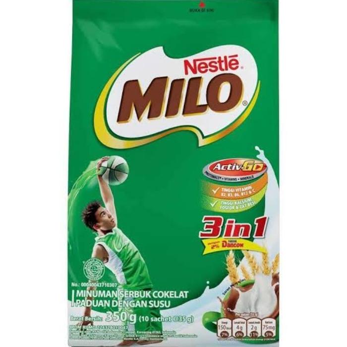 Gambar Milo 3in1 Activ-Go Polybag Minuman Bubuk [10 x 35 g] dari AllStore_pdg undefined Tokopedia