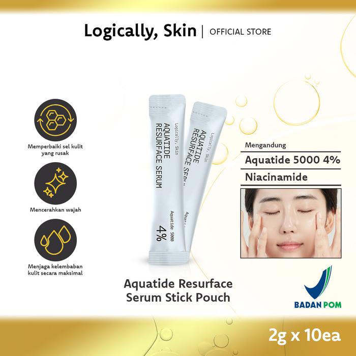 Gambar Logically, Skin  Aquatide Resurface Serum | Mengontrol Sebum - 10x2g dari logically,skin undefined Tokopedia