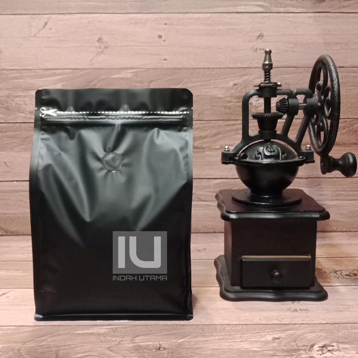 Gambar Kemasan Kopi Flat Bottom 500 gr 16x24 cm - Putih, Non Valve dari INDAH UTAMA IUCOFF undefined Tokopedia