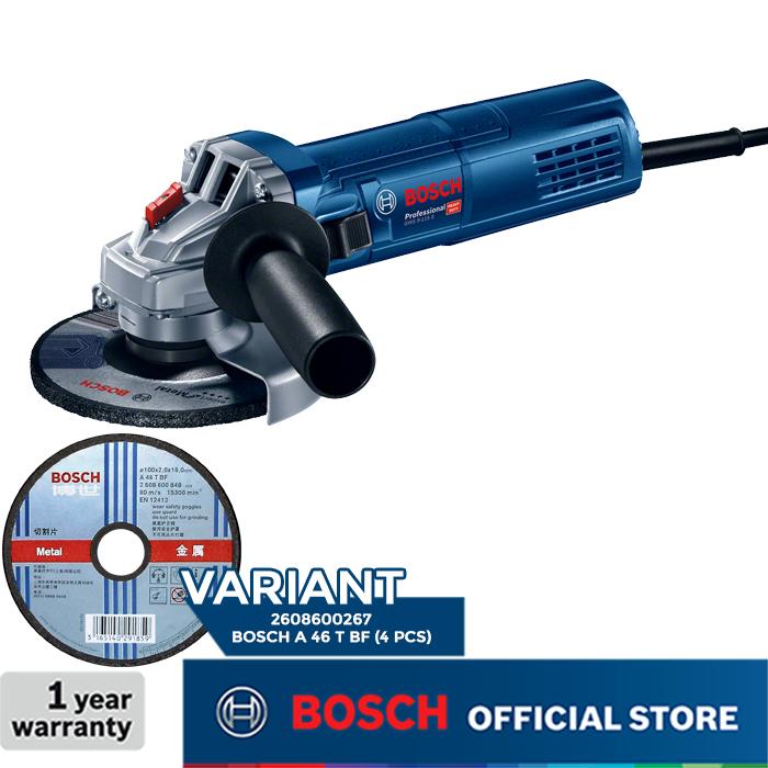 Gambar Bosch Angle Grinder / Gerinda Tangan Listrik 100MM 900Watt GWS 9-100 S - +A46TBF 4PCS dari Bosch Tools Authorized MGK undefined Tokopedia