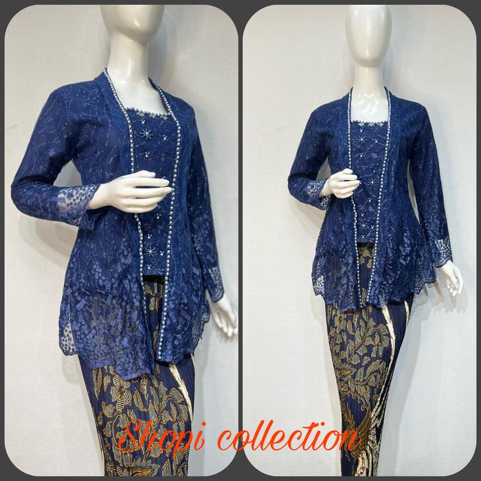 Gambar Kebaya blues kutu baru/kebaya wisuda/kebaya remaja/kebaya tunangan - NEVI, Setelan XXL dari ARB Collections undefined Tokopedia