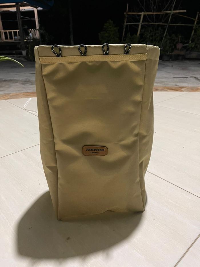 Gambar Rak Sampah Lipat Kayu Jati Portable Folding Rack Camping Jossspeople - kantong sampah dari jossspeople outdoor undefined Tokopedia