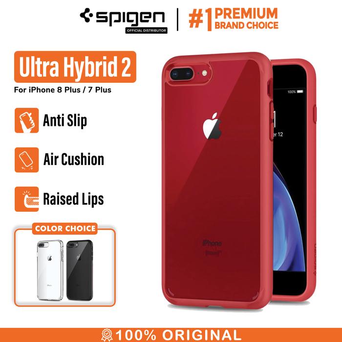 Gambar Spigen Ultra Hybrid 2 Case for iPhone 7 Plus / iPhone 8 Plus - Merah dari Spigen Indonesia undefined Tokopedia