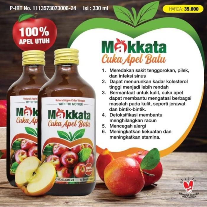 Gambar Cuka Apel Makkata Original Natural Apple Cider Vinegar - Cuka Makata dari TABUR HERBAL undefined Tokopedia