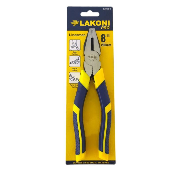 Gambar INGCO HCP12200 TANG KOMBINASI BASIC COMBINATION PLIERS 8 Inch / 200mm - JETJO 8 Inch dari Pi Toserba undefined Tokopedia