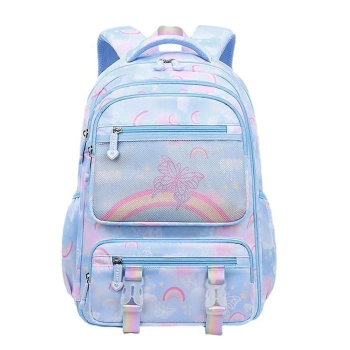 Gambar Tas Anak Sekolah Model KULKAS/Ransel Sekolah Anak Perempuan Anti Air - BTF Biru, L dari supono store88 undefined Tokopedia