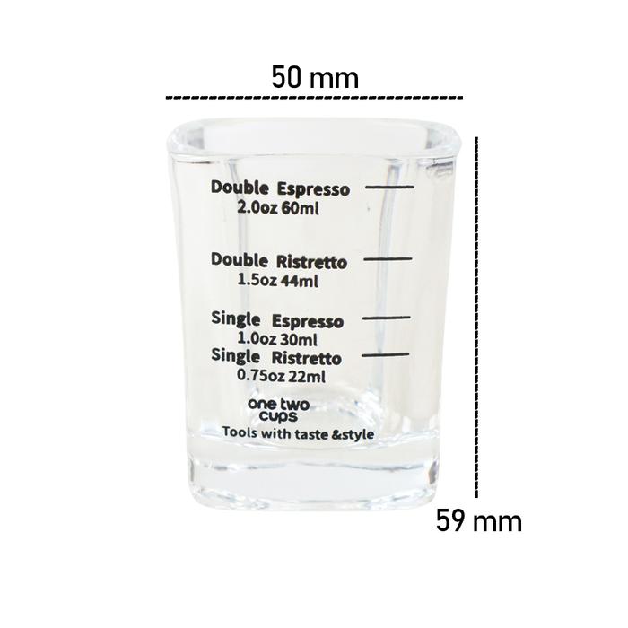 Gambar Shot Glass Gelas Kopi Expresso 60 ml kotak MD20 PREMIUM - Text Hitam dari LEZAT STORE undefined Tokopedia