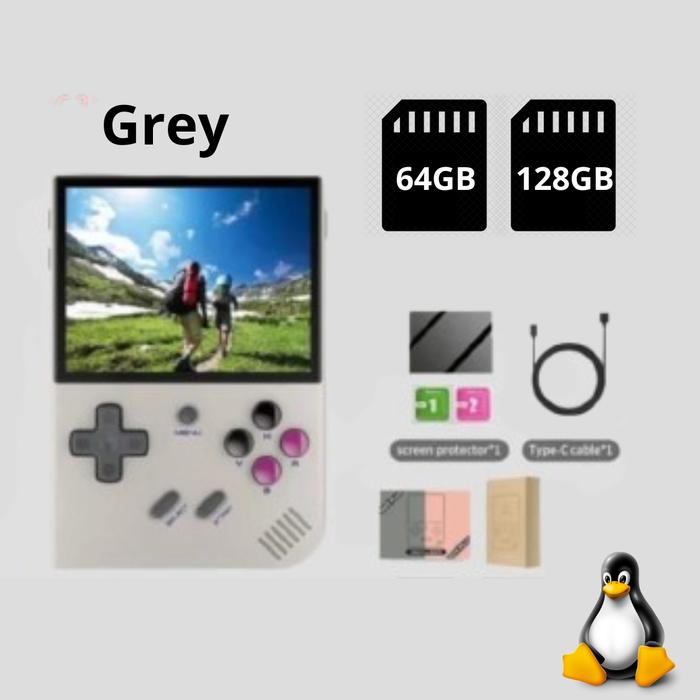 Gambar ANBERNIC RG35XX Plus Handheld Video Game Console Classic PSP Portable - Gray, 64GB dari HeLo Official Store undefined Tokopedia