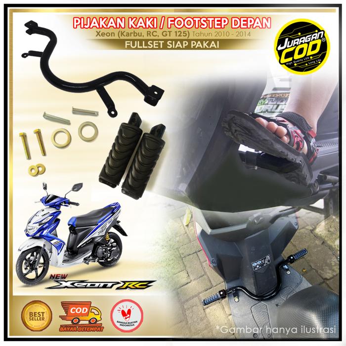 Gambar pijakan kaki + footstep depan motor matic yamaha xeon rc komplit - FS Karet dari juragancod official undefined Tokopedia