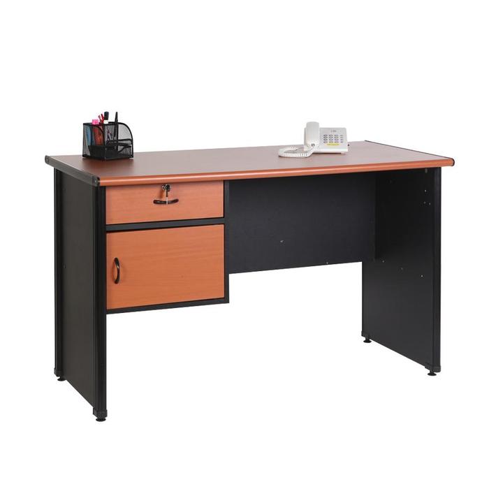 Gambar Meja Kantor LMK 1275 L1 Laci - Cherry dari Alam Indah Store undefined Tokopedia