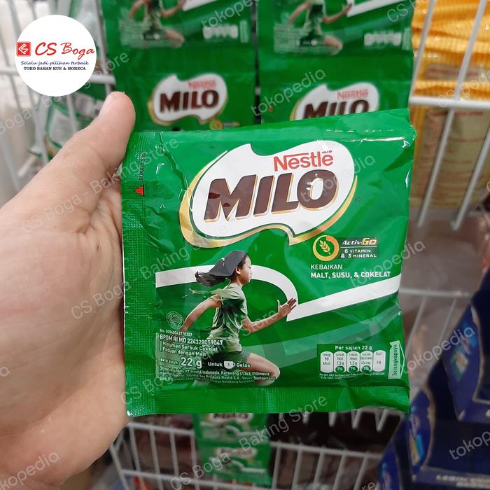 Gambar Milo Active Go sachet @22g (1 renceng isi 10 pcs) dari CS Boga - Baking Store undefined Tokopedia