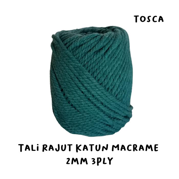 Gambar Tali Katun Macrame Kecil twist 3ply 3mm 100gr benang rajut - part 2 - tosca dari kartibull shop undefined Tokopedia