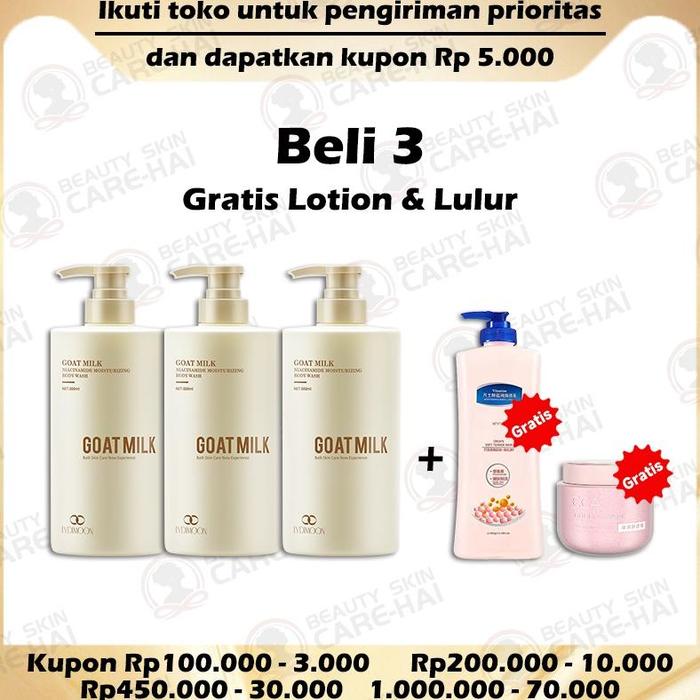 Gambar NUC Body Wash Sabun Mandi Pemutih Badan Brightening Soap 800Ml Sabun - eli 3 Gratis 2 dari Jiana Official undefined Tokopedia